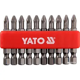 Насадка викруткова Yato Philips PН2x50 мм HEX 1/4 10 шт. (YT-0478)