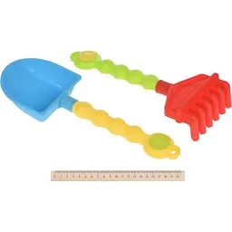 Набір для гри із піском Same Toy 6 предметів, відерце рожеве 976Ut-1 - мініатюра 4