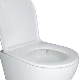 Унітаз підвісний Qtap Robin Mew безобідковий з сидінням Soft-close QT1333046EUQW, Білий - мініатюра 4