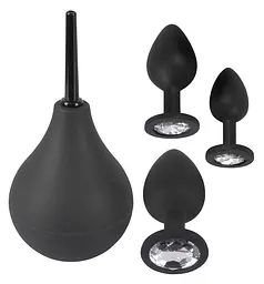Набір анальних пробок Black Velvets Anal Kit чорний - мініатюра 2