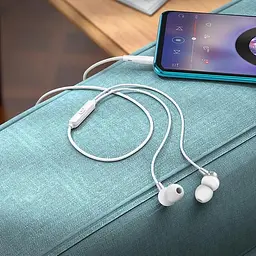 Навушники Hoco Delighted metal universal earphones with microphone M98 чорні - мініатюра 4