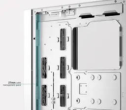 Корпус PcCooler C3D510 ARGB Tempered Glass White (C3D510 WH ARGB) Без БП - мініатюра 9