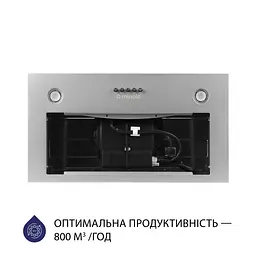 Витяжка повновбудована MINOLA HBI 5327 GR 800 LED - мініатюра 3