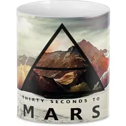 Кухоль GeekLand 30 секунд до Марса 30 Seconds to Mars логотип CP 03.339 330 мл білий - мініатюра 3