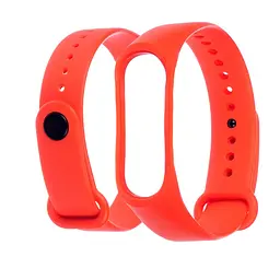 Ремінець силіконовий для Xiaomi Mi Band 3/4, 03 помаранчевий