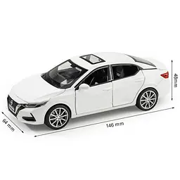 Колекційна металева модель седана АвтоЕксперт Nissan Sylphy з інерцією, світлом та звуком 1:32 - мініатюра 8