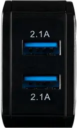 Мережевий зарядний пристрій Gelius Ultra Prime GU-HC02 2 USB 2.1 A Black + Cable Type-C - мініатюра 3