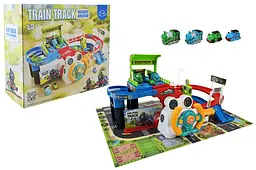 Дитячий трек залізниця автотренажер з паровозами Train Track Breakout Adventure T922A, в коробці р.29,5x27x12,3 см YG Toys