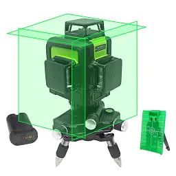 Лазерний нівелір 3D UFT Laser Level green 12 ліній (Bls0057) - мініатюра 3