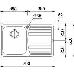 Кухонна мийка Franke Logica line LLX 611-79 - мініатюра 3