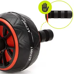 Ролик (гімнастичне колесо) для преса Actiget Ab Wheel ACT0111 Black/Red - мініатюра 5