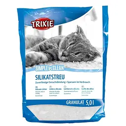 Наповнювач туалета для котів Trixie Simple & Clean 5 л силікагелевий