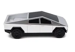 Машина на радіокеруванні Tesla Cybertruc 9076 підсвічування  музика USB-кабель беззвучний режим в коробці 3.7 Вт Сірий - мініатюра 5