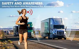 Спортивні бездротові кісткові навушники ESON X2 з Bluetooth 5.3, шумоподавленням та IPX5 чорні - мініатюра 6