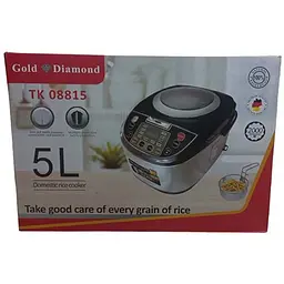 Мультиварка XPRO Gold Diamond TK 08815 з фритюрницею 5 л чорна (43696-TK 08815_1086) - мініатюра 3