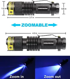 Ультрафіолетовий ліхтарик LED Por DARKBEAM UV 365nm Light Woods лампа Blacklight - мініатюра 2