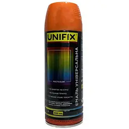 Емаль універсальна в балончику Unifix 400мл RAL 2004 помаранчева.