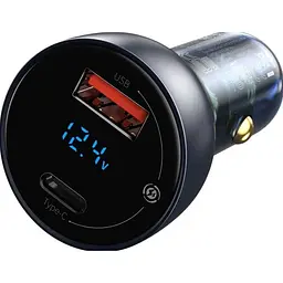 Автомобільний зарядний пристрій Baseus Particular DPS Dual Quick Charger 65W USB + Type-C (CCKX-C0G) - мініатюра 3