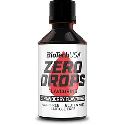 Замінник харчування BioTech Zero Drops, 50 мл - Полуниця