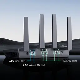 WiFi 6 маршрутизатор GL.iNet Flint 2 (GL-MT6000-EU) 2.5G дводіапазонний (73-01005) - мініатюра 7