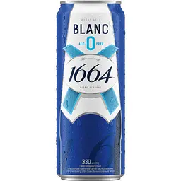 Пиво безалкогольне Kronenbourg 1664 Blanc №0 світле 0.33 л з/б