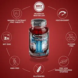Бустер тестостерону IronMaxx TT Ultra Strong 90 таблеток - мініатюра 3