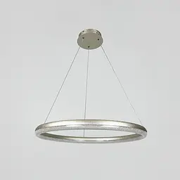 LED люстра підвісна в кільцевому корпусі Ø 65 см | Line F | Арт. MJ342-600 Ice Flower Silver