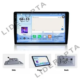 Універсальна магнітола XPRO K7862S 9'' QLED-DSP CarPlay 4+64+4G sim 8 Core Android 12 RGB (43336-K7862S- 9''_8286) - мініатюра 5