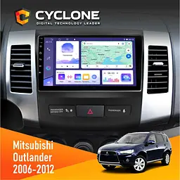 Штатна магнітола Mitsubishi Outlander XL 2006-2012 Cyclone C9-011 4x64, DSP Cyclone (НФ-00007075)