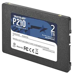 Накопичувач SSD Patriot P210 2TB 2.5" 7mm SATAIII 3D QLC (P210S2TB25) - мініатюра 3