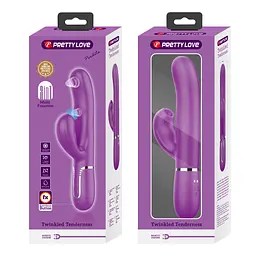 Вібратор-кролик Pretty Love Twinkled Tenderness Perdita 22.8 см (бузковий) - мініатюра 19