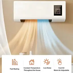 Кондиціонер настінний Alfarid Wall Mounted Mobile Air Conditioning 2 кВт 55x12x24см Білий - мініатюра 5