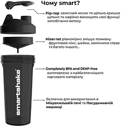 Шейкер спортивний SmartShake 1000 мл fit0011319 - мініатюра 6