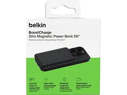 Зовнішній акумулятор (Power Bank) Belkin BoostCharge Slim Magnetic 5000mAh 15W Black (BPD010HQBK) - мініатюра 8