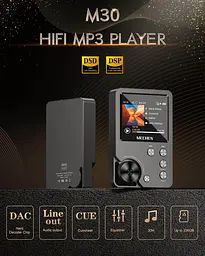 HIFI MP3 плеєр MECHEN M30 64 GB Hi-Fi, музичний плеєр високої роздільної здатності DSD без втрат - мініатюра 4