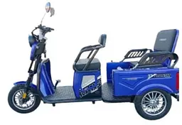 Електроскутер Вантажопасажирський Crosser CARGO 10 триколісний (1500W 60V, 32Ah) Синій