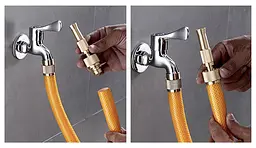Насадка форсунка високого тиску розпилювач на латунний шланг INTEGRATED DIRECT SPRAY GUN UKC - мініатюра 6