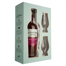 Набір: Віскі Kingsbarns Balcomie Lowland Single Malt Scotch Whisky 46% 0.7 л + 2 склянки в подарунковій коробці - мініатюра 2