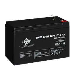 Акумулятор AGM LPM 12V - 7.5 Ah - мініатюра 4