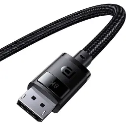 Кабель Baseus High Definition DP 8K to DP 8K 2m Black (B00633706111-02) [140347] - мініатюра 5