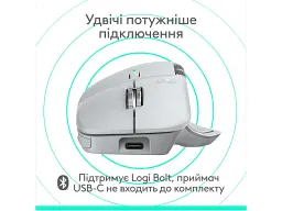 Миша Logitech MX Master 4 для Mac White Silver (910-007576, 910-007574) - мініатюра 4