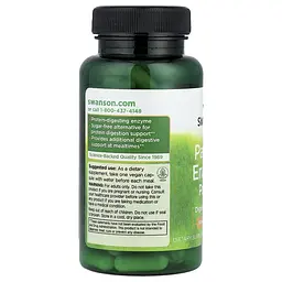 Фермент папайї Swanson Papaya Enzyme Papain 100 мг 90 капсул - мініатюра 3