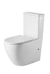 Унітаз-компакт Mixxus Premium Ellipse-0402-R 660x390x855 мм, Rimless MP6468, Білий - мініатюра 3