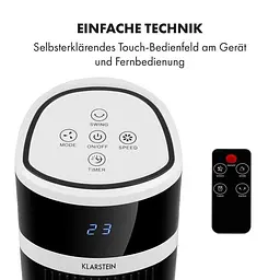 Мобільний кондиціонер вентилятор Klarstein Icetower Smart (10035832) - мініатюра 3