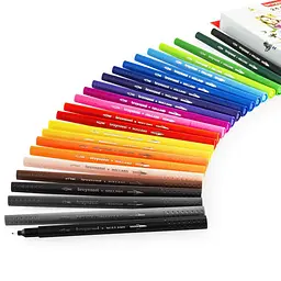 Набір лінерів-пензлів Bruynzeel BRUSHPEN двосторонніх 24кол - мініатюра 6