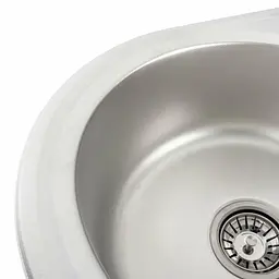 Кухонна мийка з нержавіючої сталі Platinum декор 5844 (0,8/180 мм), R, Decor - мініатюра 9