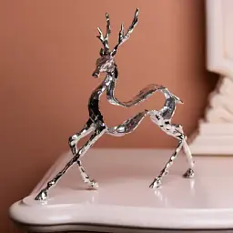 Декоративна фігурка Yiwu Reindeer 30х8х29 см металева статуетка колекційна для дому декор на камін HP-7-9 - мініатюра 2