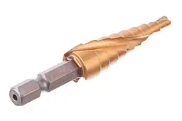 Свердло сходове по металу Intertool 4-12мм спіральне HEX - мініатюра 3