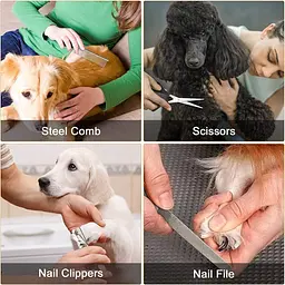 Машинка для стрижки тварин Pet Grooming Hair Clipper, акумуляторна, набір для грумінгу - мініатюра 3