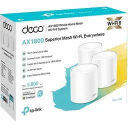 Wi-Fi Mesh система TP-Link Deco X20 3-Pack [177676] - мініатюра 4
